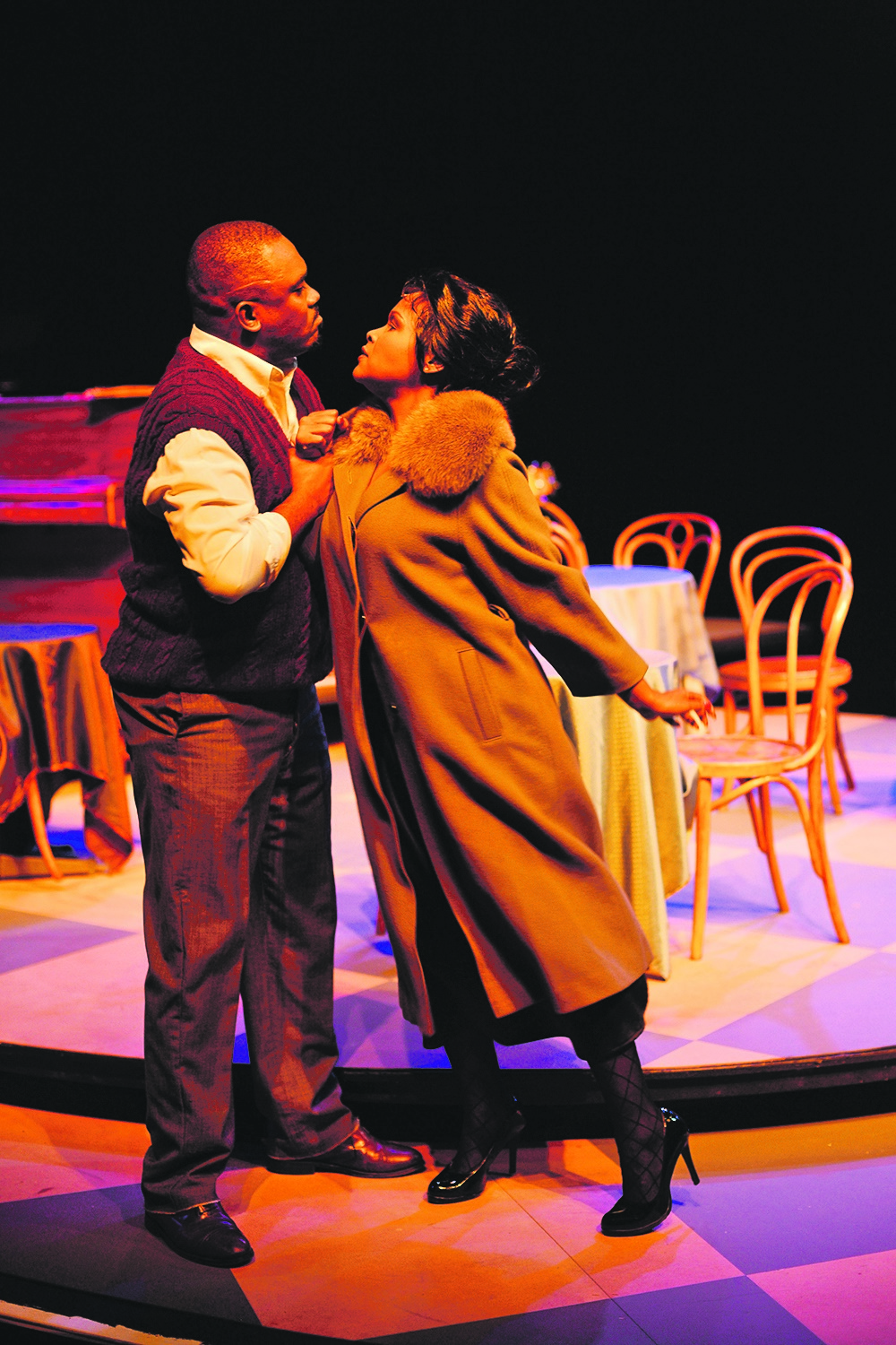 Paradise Blue belongs to one person: Aubrey Poo and Lesedi Job locked into an intense scene in this American stage production.
pictures:supplied