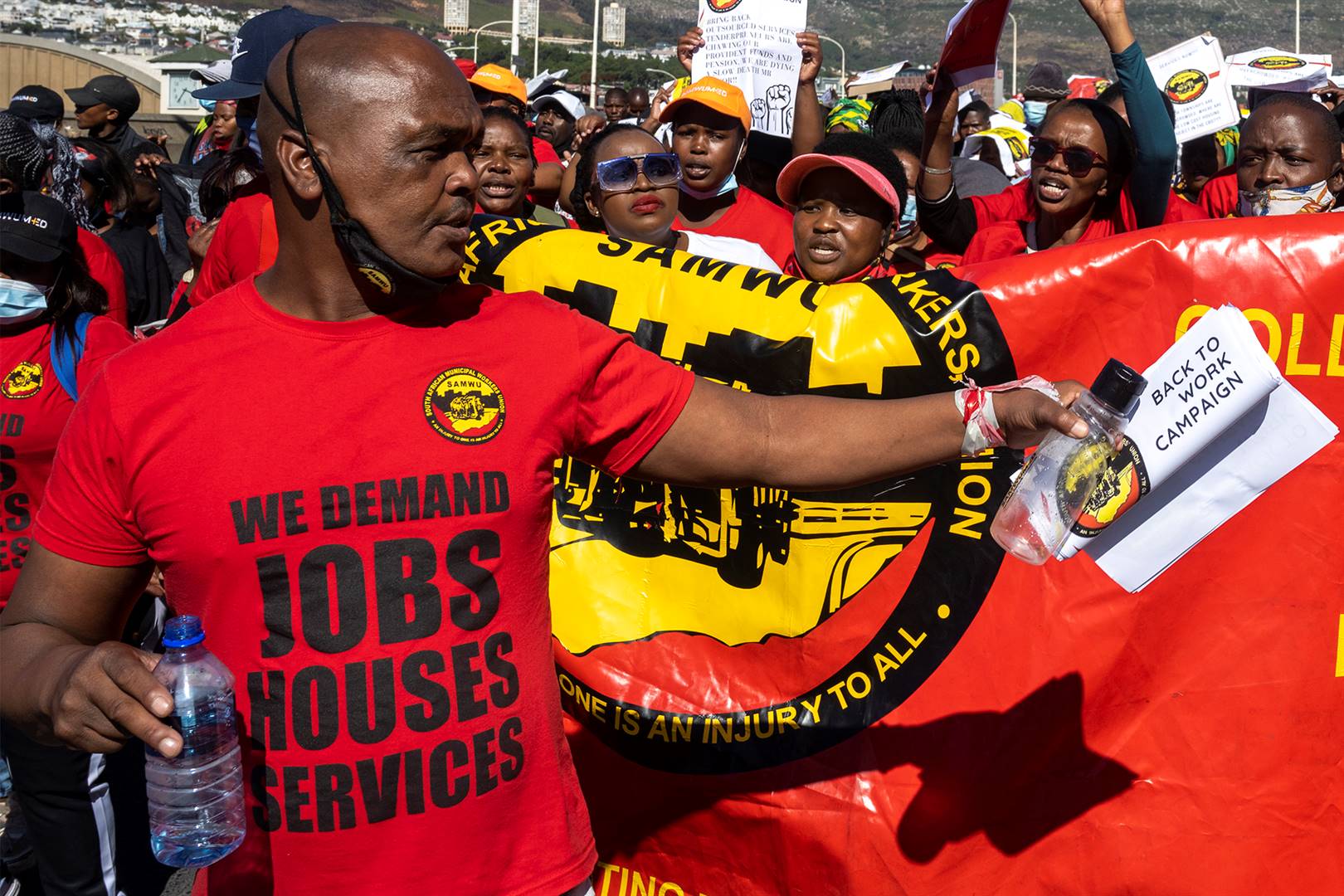 A Cosatu march on Workers' Day. Photo: Jaco Marais/File