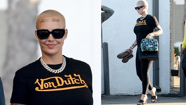 Amber Rose Seemingly Gets Massive Forehead Tattoo  24HipHop
