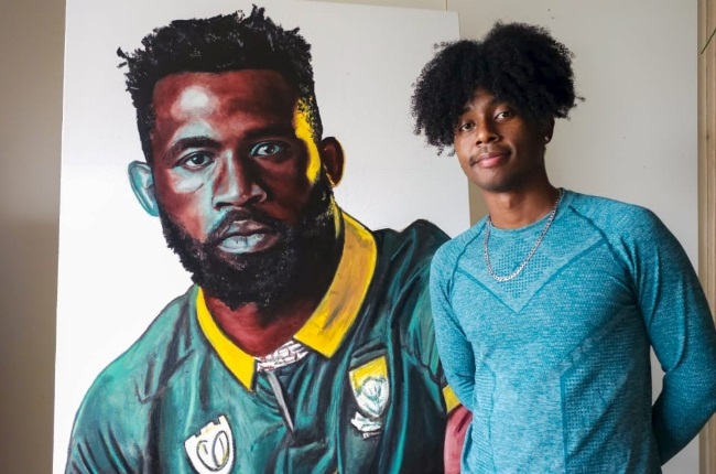 SA artist who went viral painting with coffee, gets first