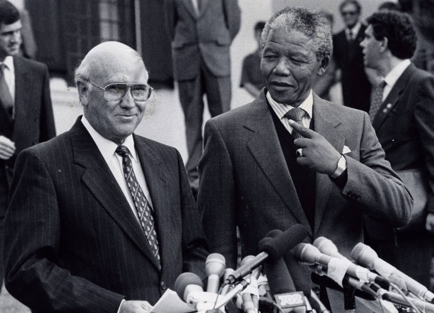 FW de Klerk and Nelson Mandela in 1990. Picture: Gallo Images