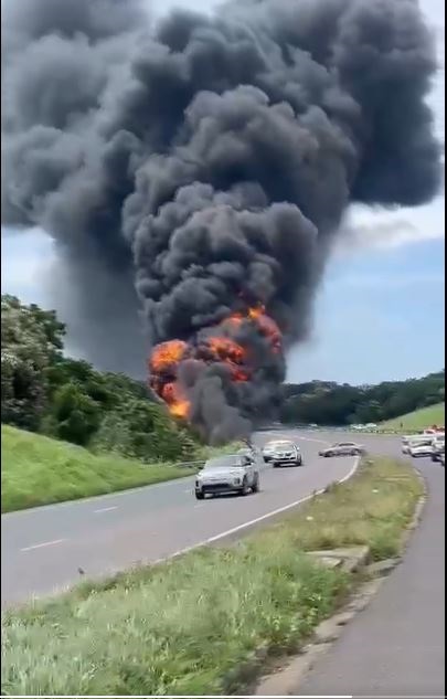 A tanker explosion has led to a road closure on the N2 north.