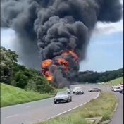 Explosion stops motorists in their tracks