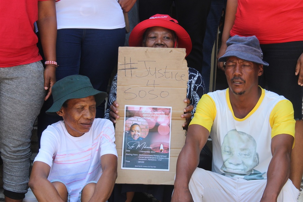 Family calls for justice after man arrested for killing their daughter. Photo by Boitumelo Tshehle