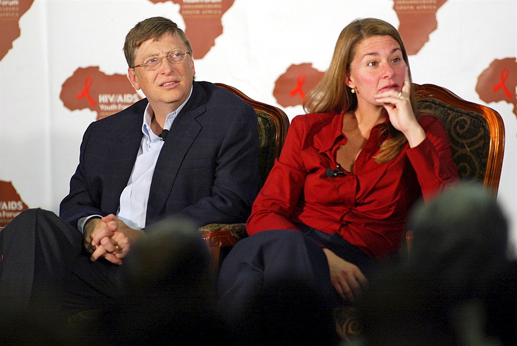 Bill and Melinda Gates. Photo: Gallo Images/Halden Krog.