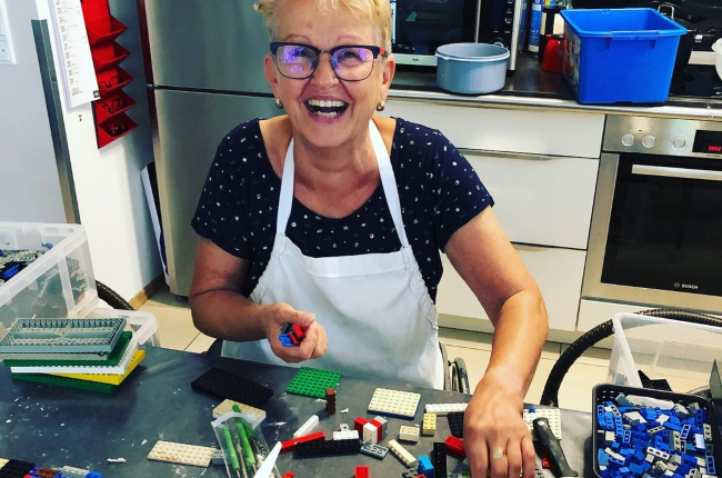 Rita Ebel is on a mission to make everything awesome for the disabled using Lego bricks. (Photo: Instagram.com/die_lego_oma)