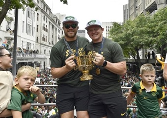 'Trophy Blitz': World Cup-winning Bok trio to accompany Webb Ellis Cup to Kimberley