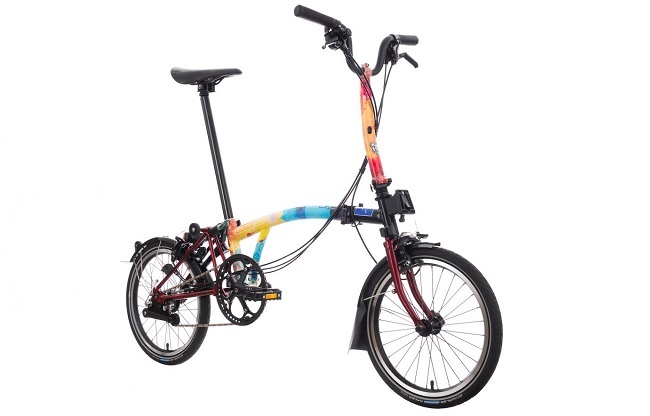 This is the Radiohead Brompton fold-bike, up for auction, soon (Photo: Brompton)