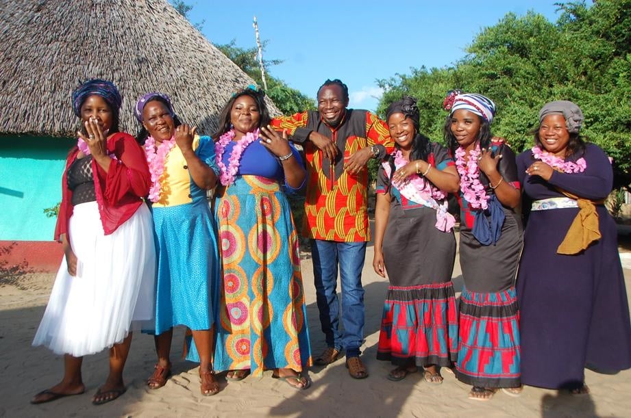 
Gobela Faniyakhe Mthembu poses with his six wives Zanele Shabalala, Sibongile Zikhali, Hloniphile Ndlazi, Nikiwe Khumalo, Celiwe Ndlazi and Thandi Khumalo at their home in Kwamaviyo Village in northern KZN. Photo by Phumlani Thabethe