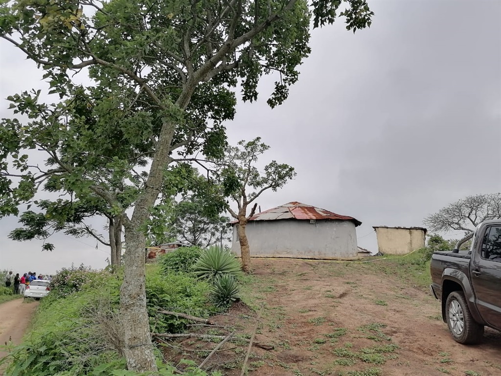 The homestead in Mfume where four family members w