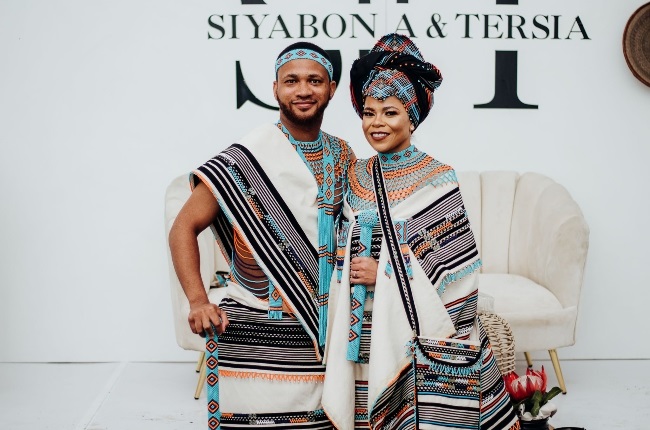 Siyabona and Tersia on their wedding day.