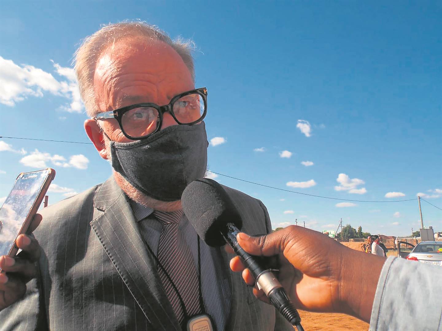 Spokesman Carl Niehaus says the MKVA supports Supra Mahumapelo.  Photo by Raymond Morare