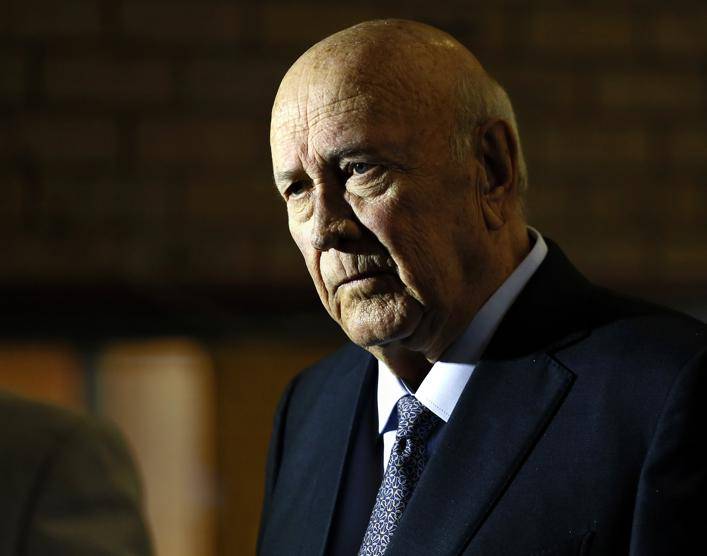 Former President of South Africa, FW de Klerk. Picture:Gallo Images / Phill Magakoe