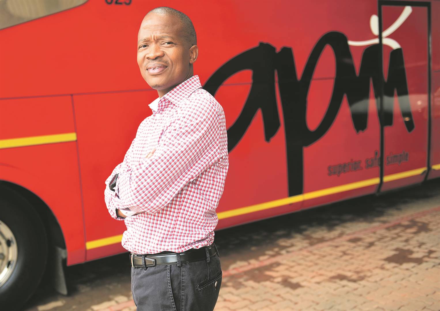 Tumisang Kgaboesele is the CEO of bus company Africa People Mover. Picture: Tebogo Letsie/City Press