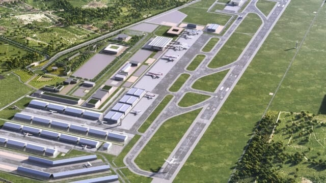 The current airport facilities on a 150 ha piece of land, will be entirely upgraded, with the expansion programme including a realigned runway with all associated airside infrastructure such as taxi-ways, aprons (which are aircraft parking bays), a new boutique terminal building, cargo facilities and fuel storage amenities.